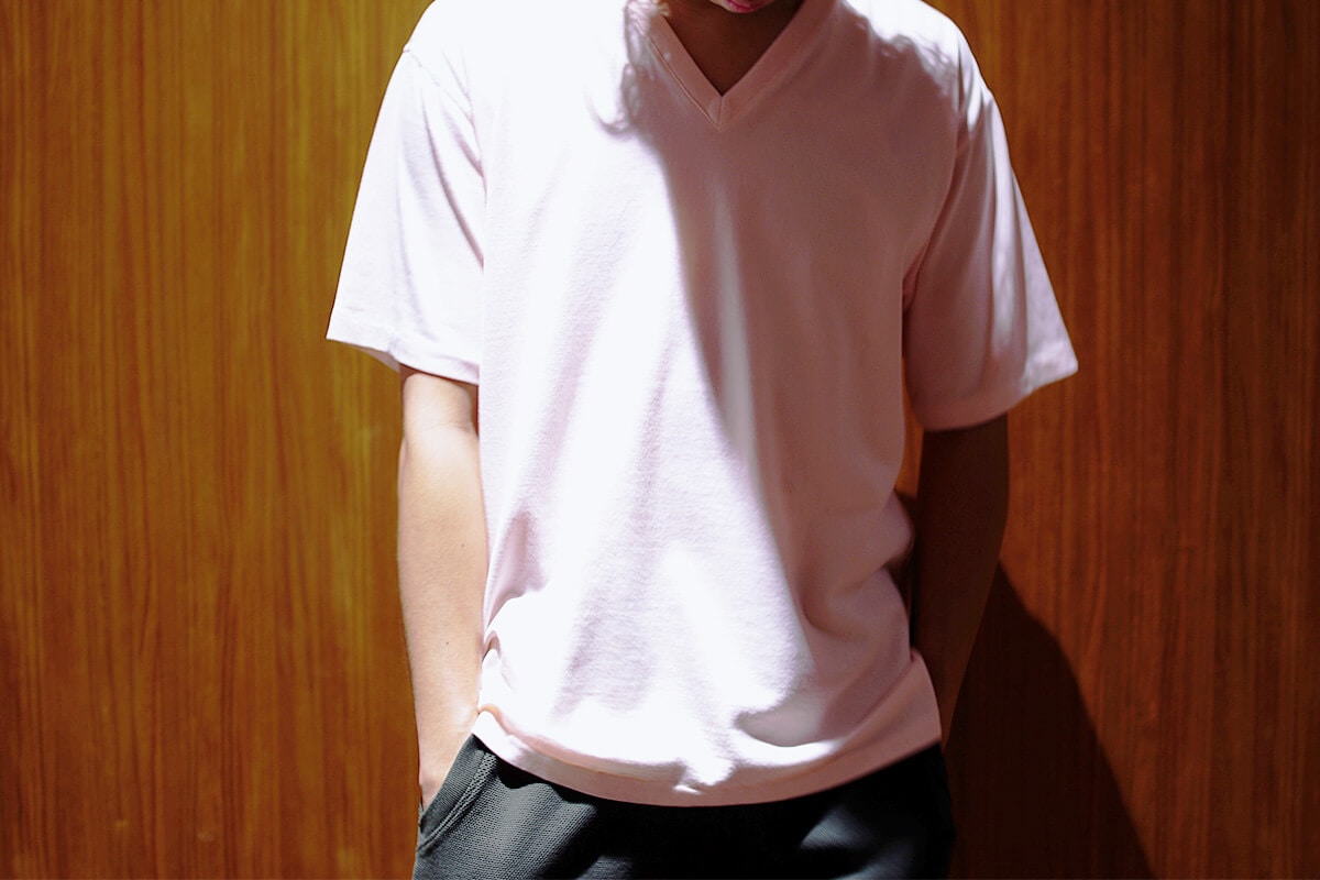 No Fuzzing v-tee （pink）