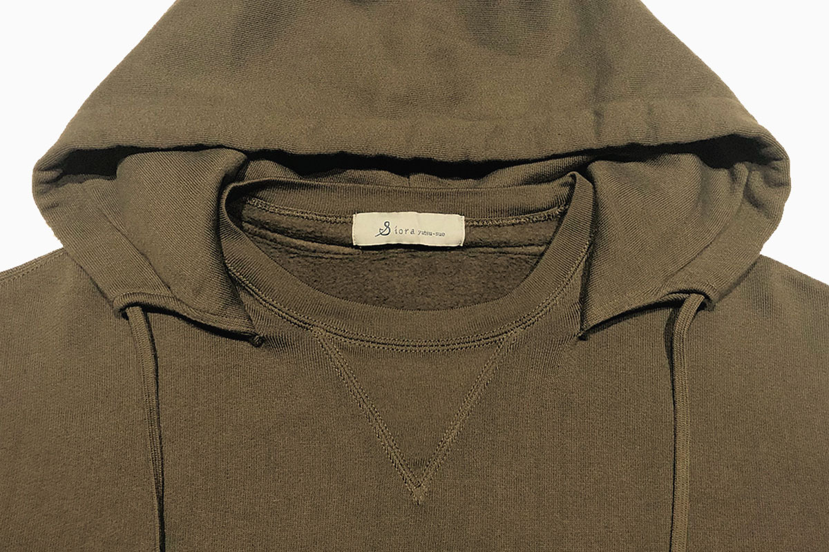 extra long cotton Brushed Parka （olive green）