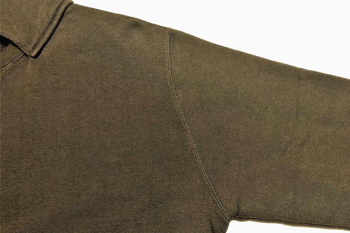 extra long cotton Brushed Parka （olive green）