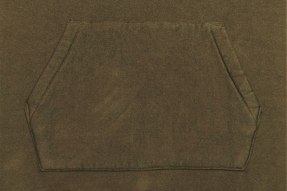 extra long cotton Brushed Parka （olive green）
