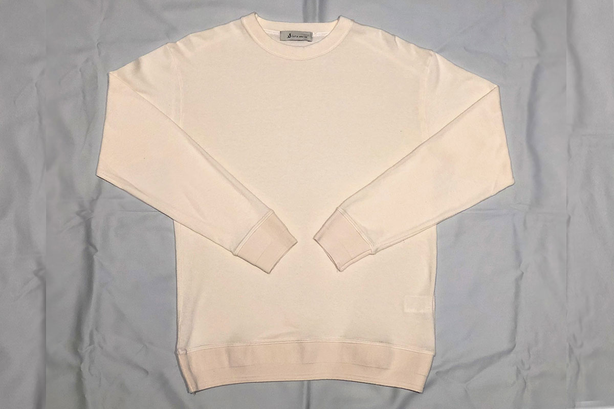 sweet twist rough gauge jersey Long tee （ecru）