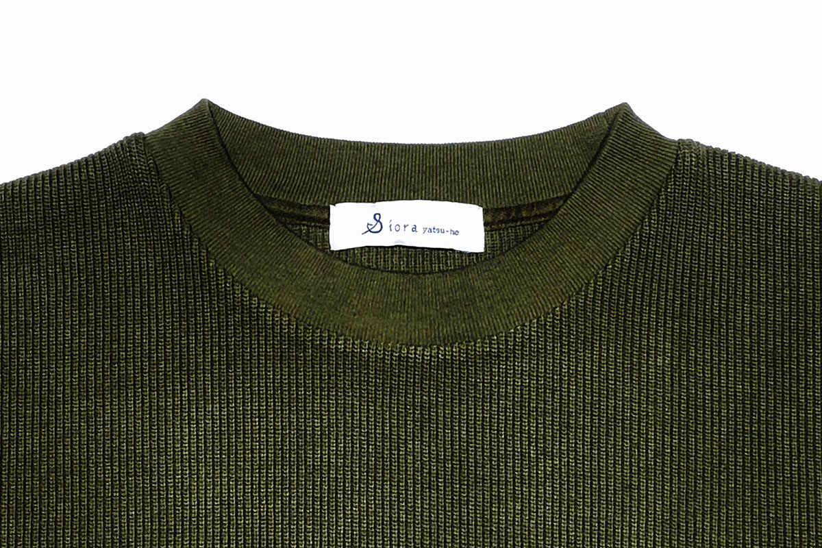 rib stitch knit reverse （olive）