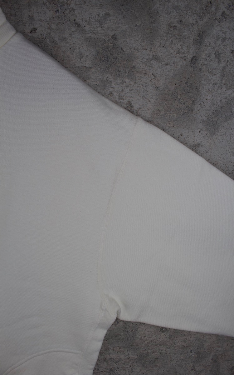 extra long cotton brushed mockneck Sweat(off white)