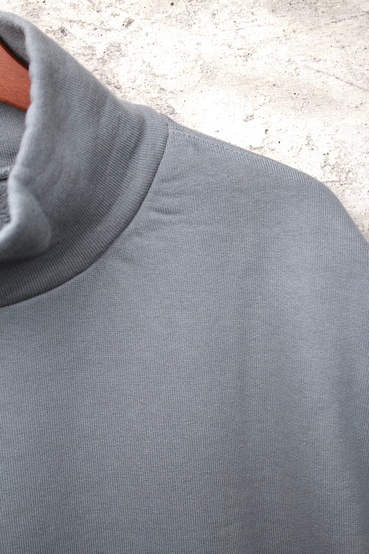 extra long cotton brushed mockneck Sweat(ash grey)