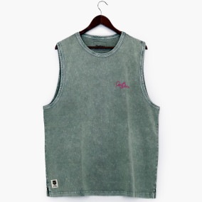 RIDE WITH TIDE PIGMENT SLEEVE LESS BIG SIZE|トップス|メンズ