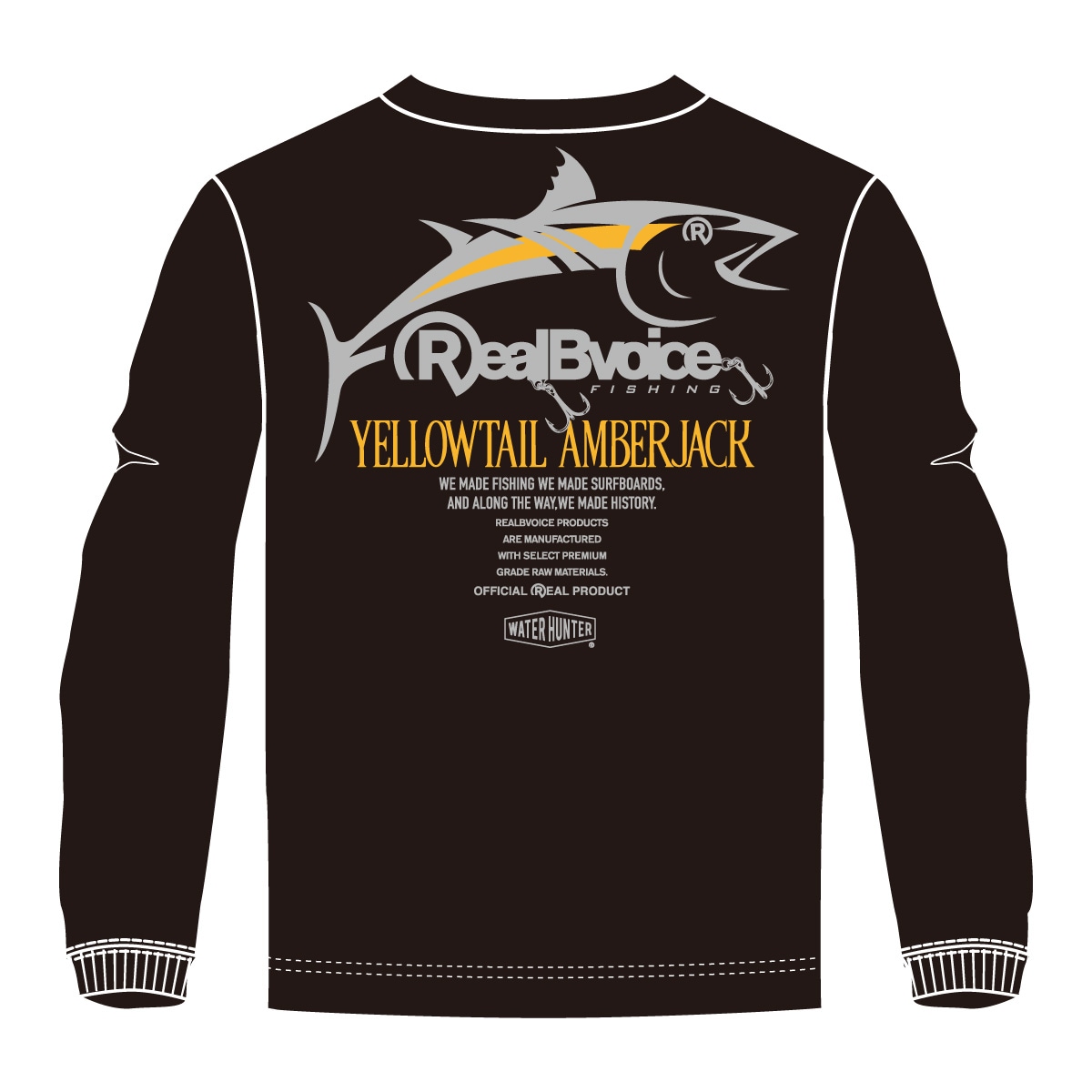 FISHING AMBER JACK LONG T-SHIRT BIG SIZE