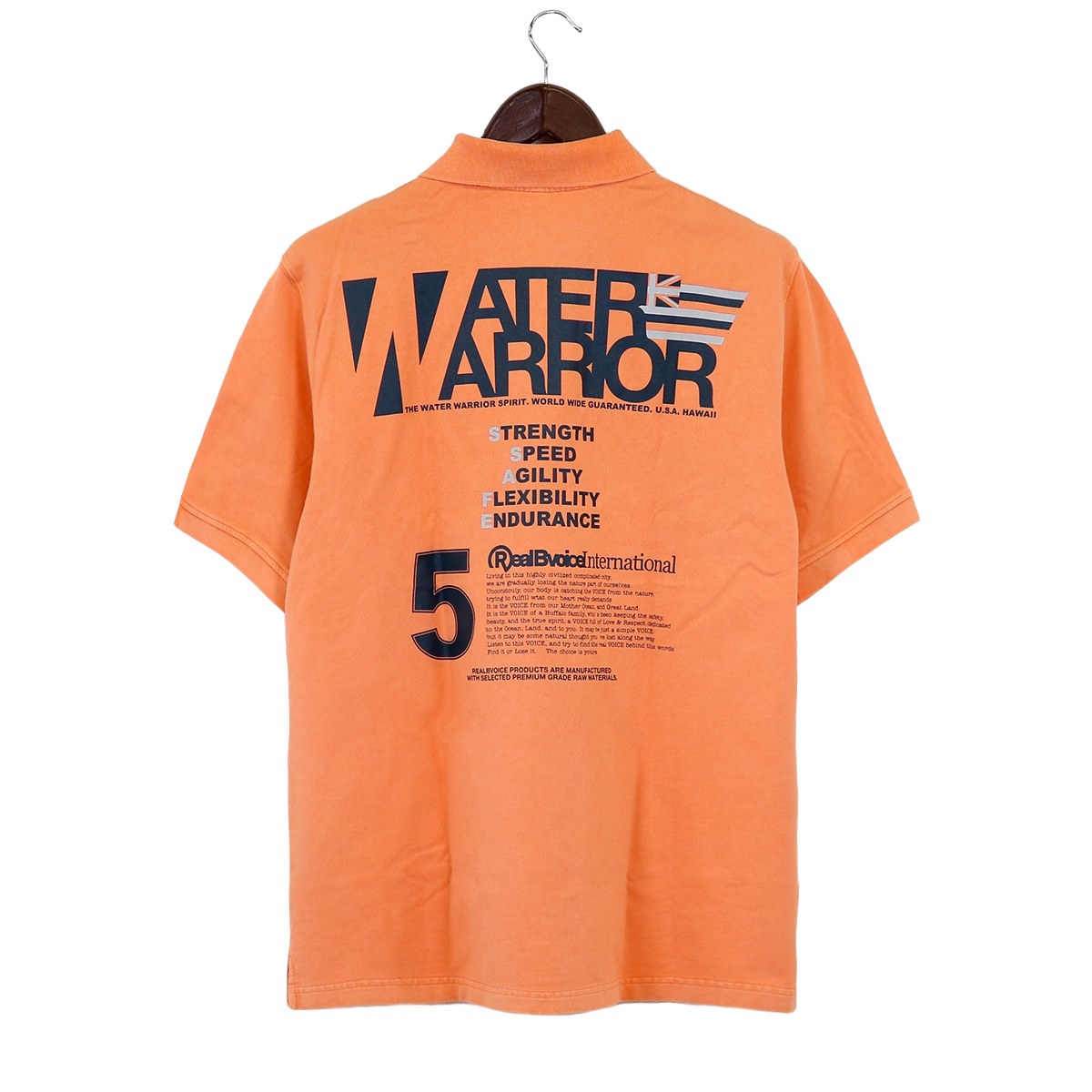 WW FLAG PIGMENT POLO SHIRT BIG SIZE