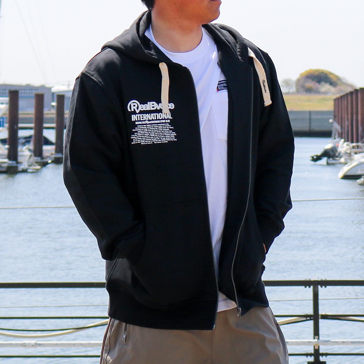 DOUBLE LOGO ZIP PARKA