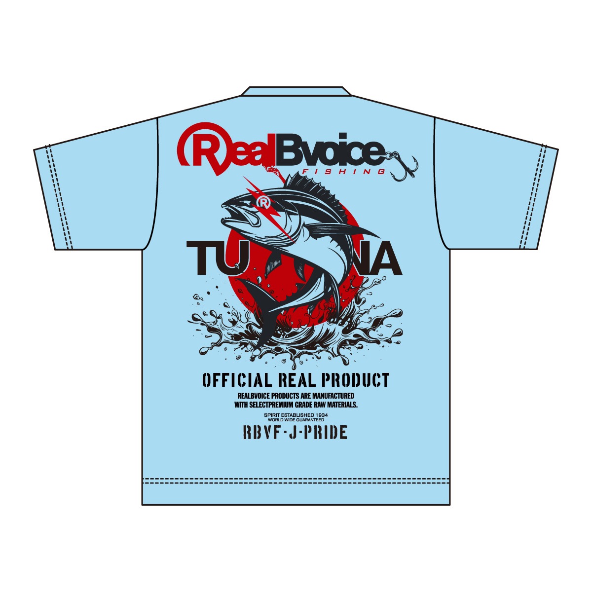 FISHING TUNA T-SHIRT BIG SIZE