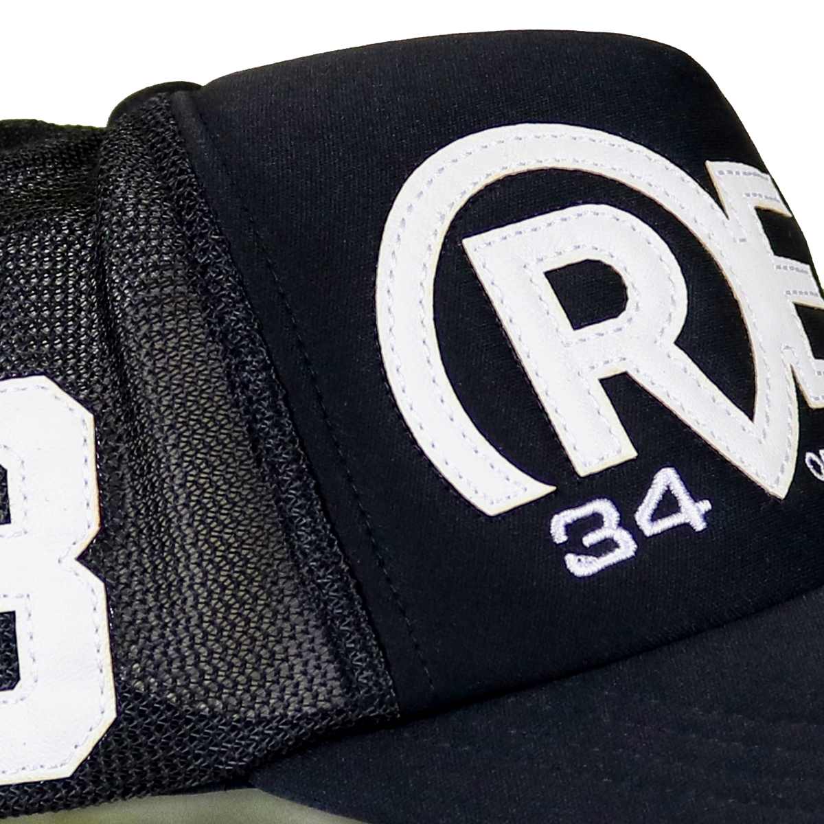 ENAMEL PATCH MESH CAP