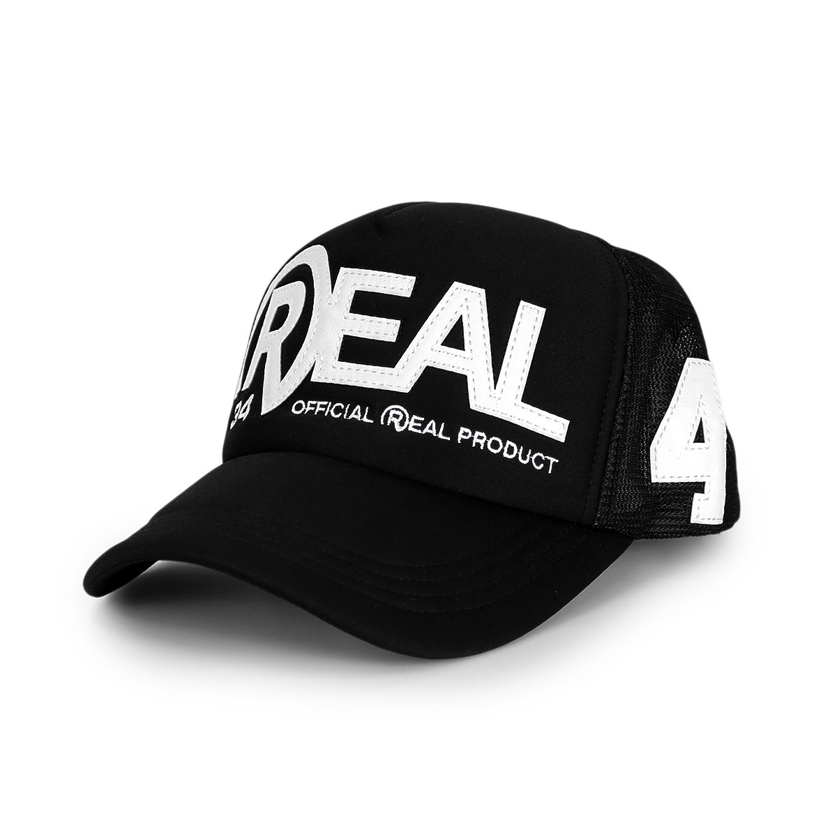 ENAMEL PATCH MESH CAP