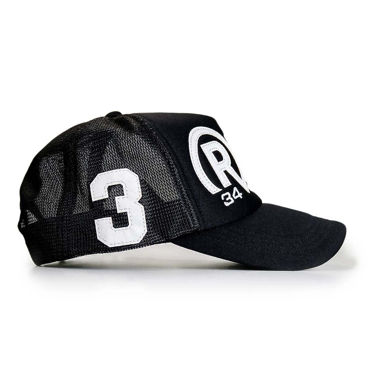 ENAMEL PATCH MESH CAP