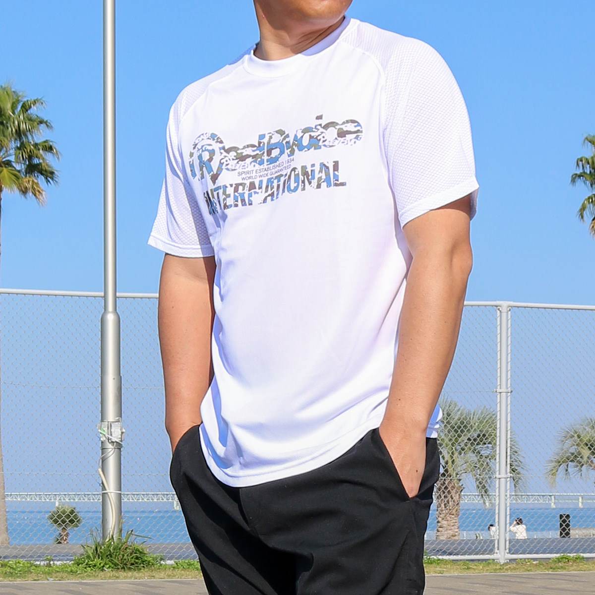 CAMOUFLAGE DOUBLE MESH DRY T-SHIRT