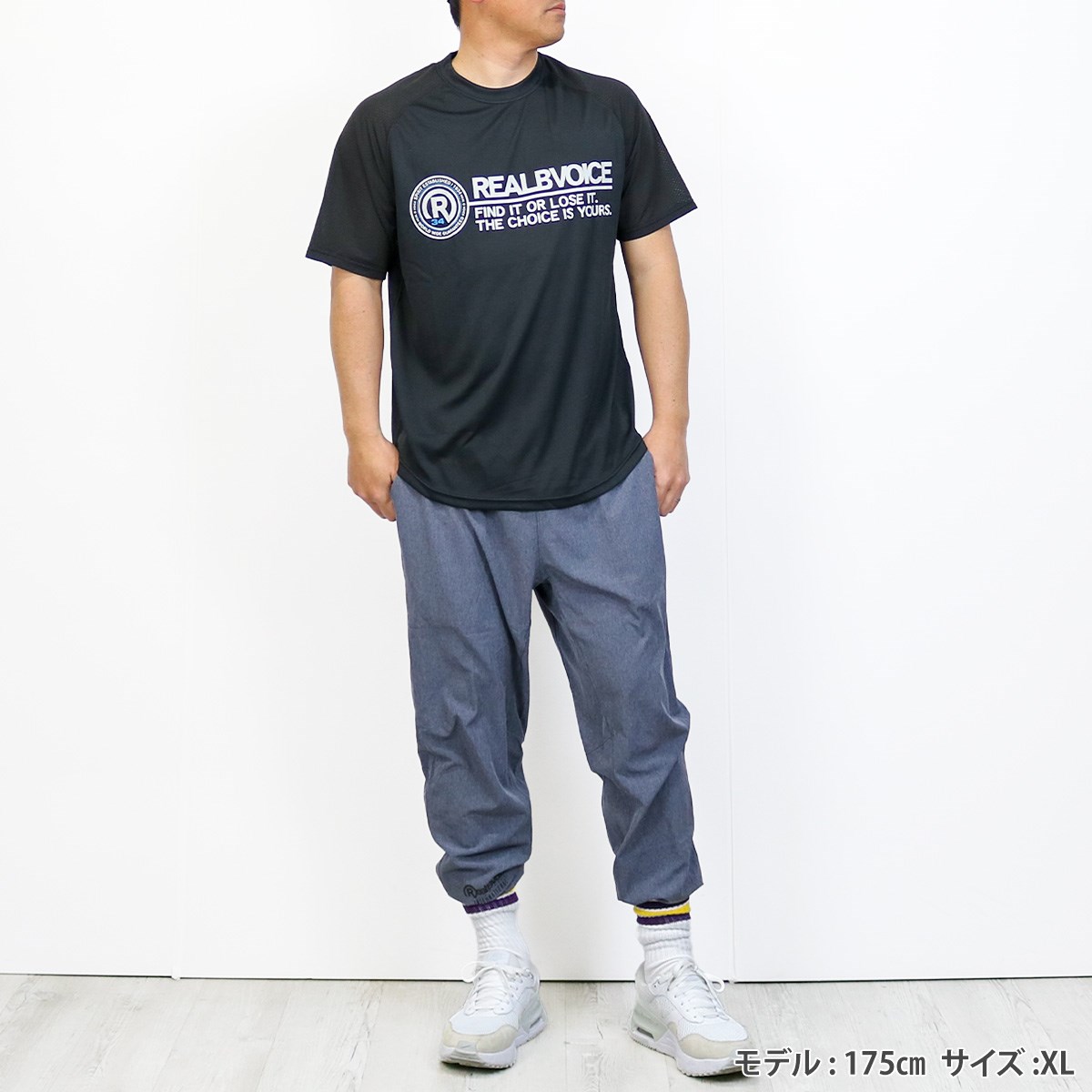R34 LOGO DOUBLE MESH DRY T-SHIRT