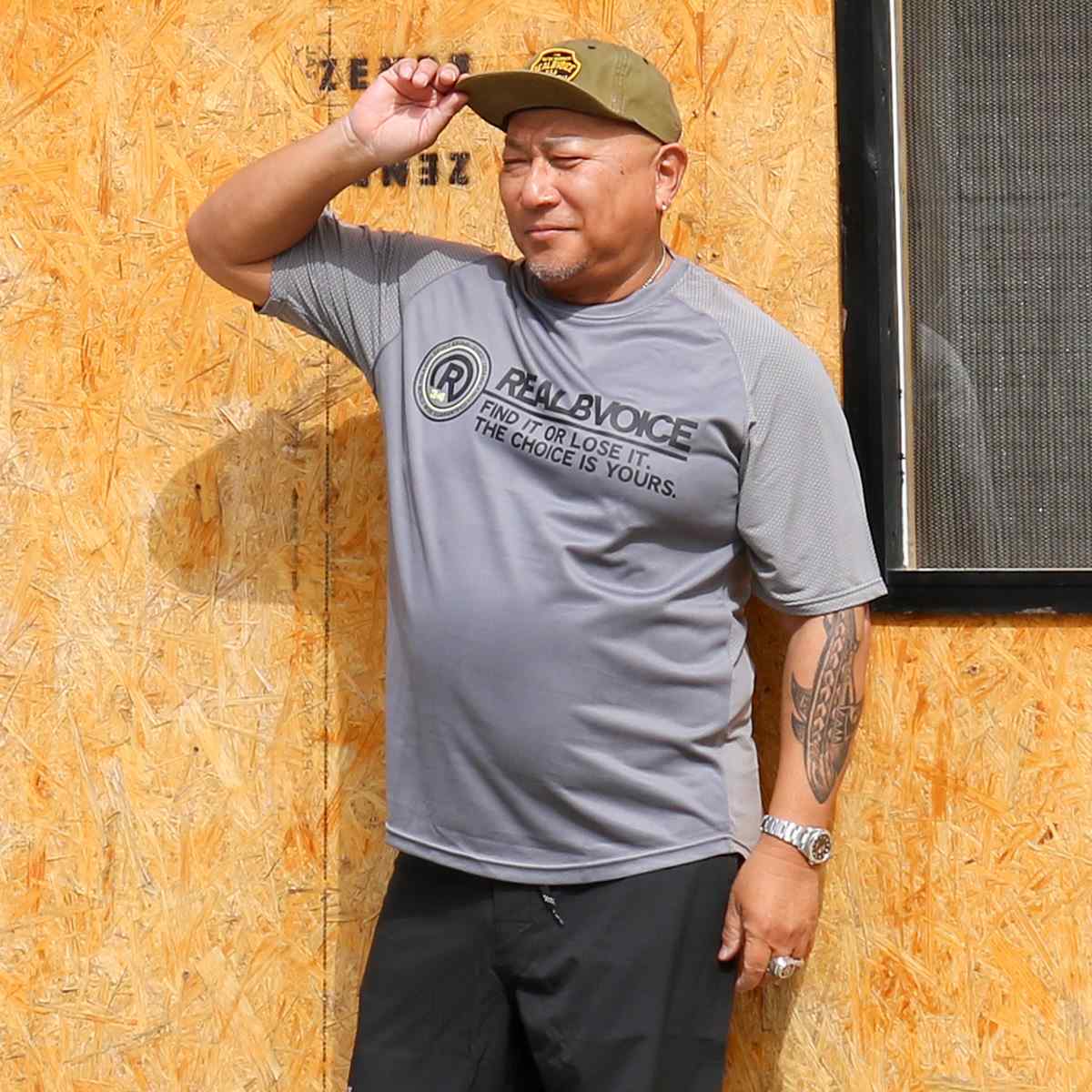 R34 LOGO DOUBLE MESH DRY T-SHIRT BIG SIZE