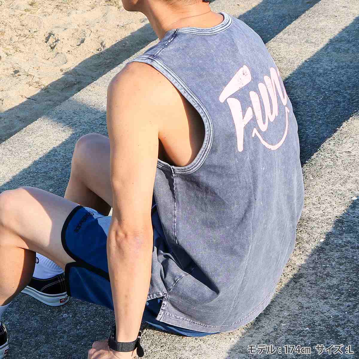 FUN PIGMENT SLEEVE LESS