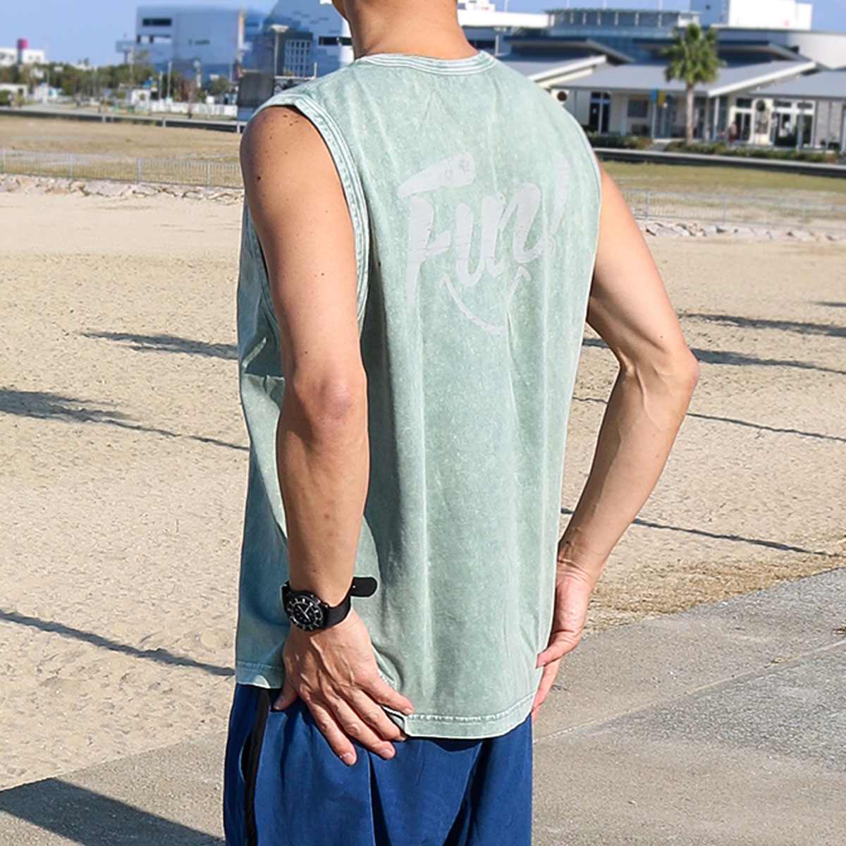 FUN PIGMENT SLEEVE LESS