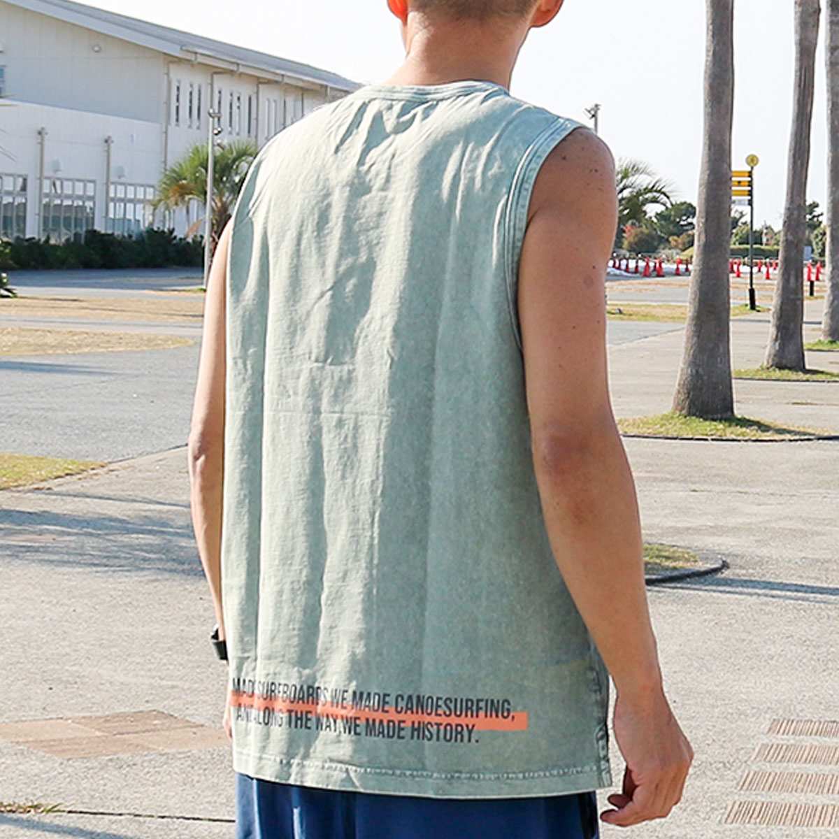 MONKEY POD PIGMENT SLEEVE LESS