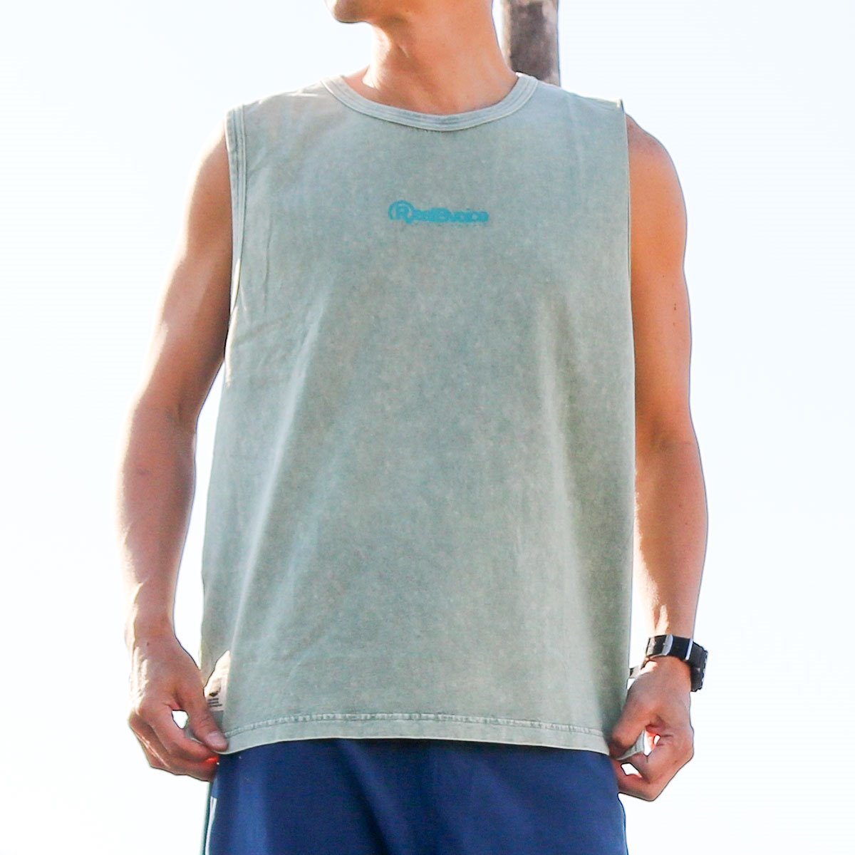 BOTANICAL PIGMENT SLEEVE LESS