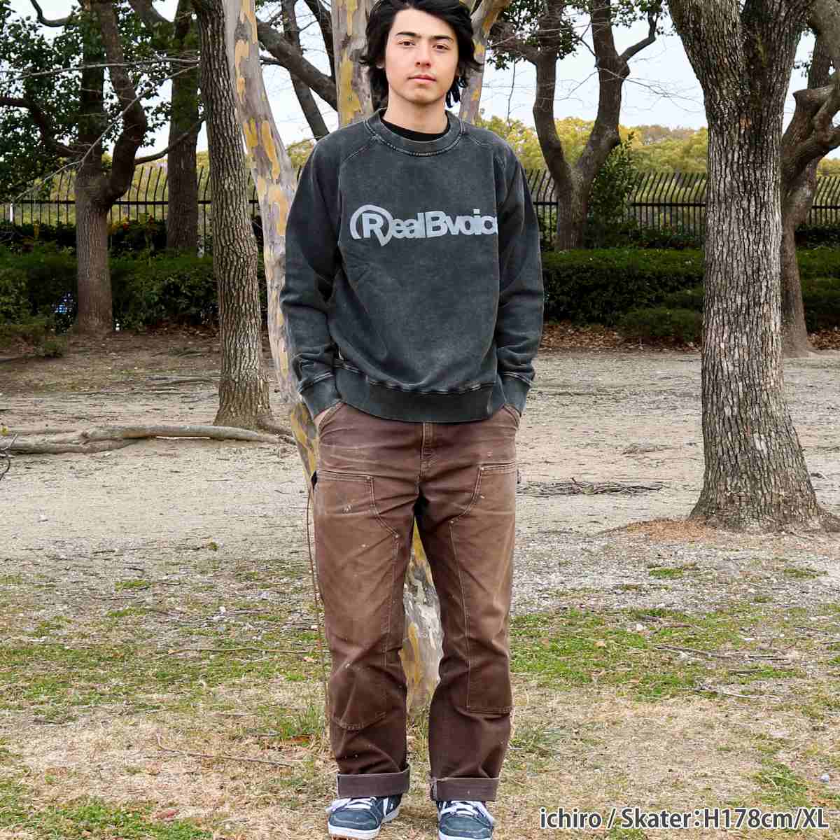 REAL B VOICE PIGMENT CREW SWEAT