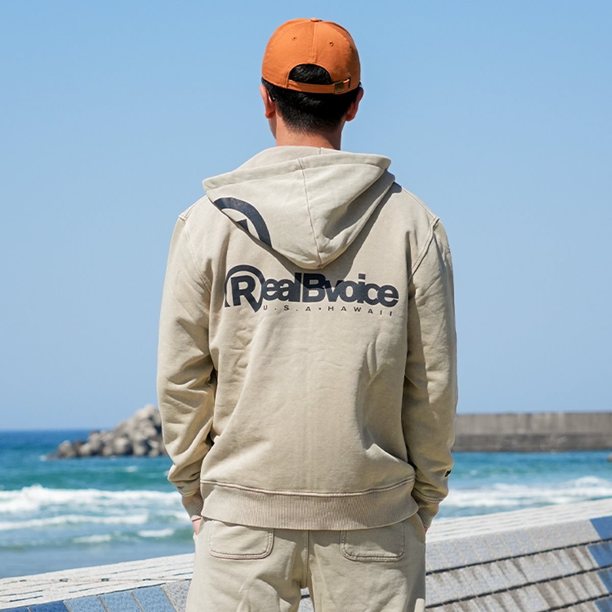 R MARK PIGMENT ZIP PARKA