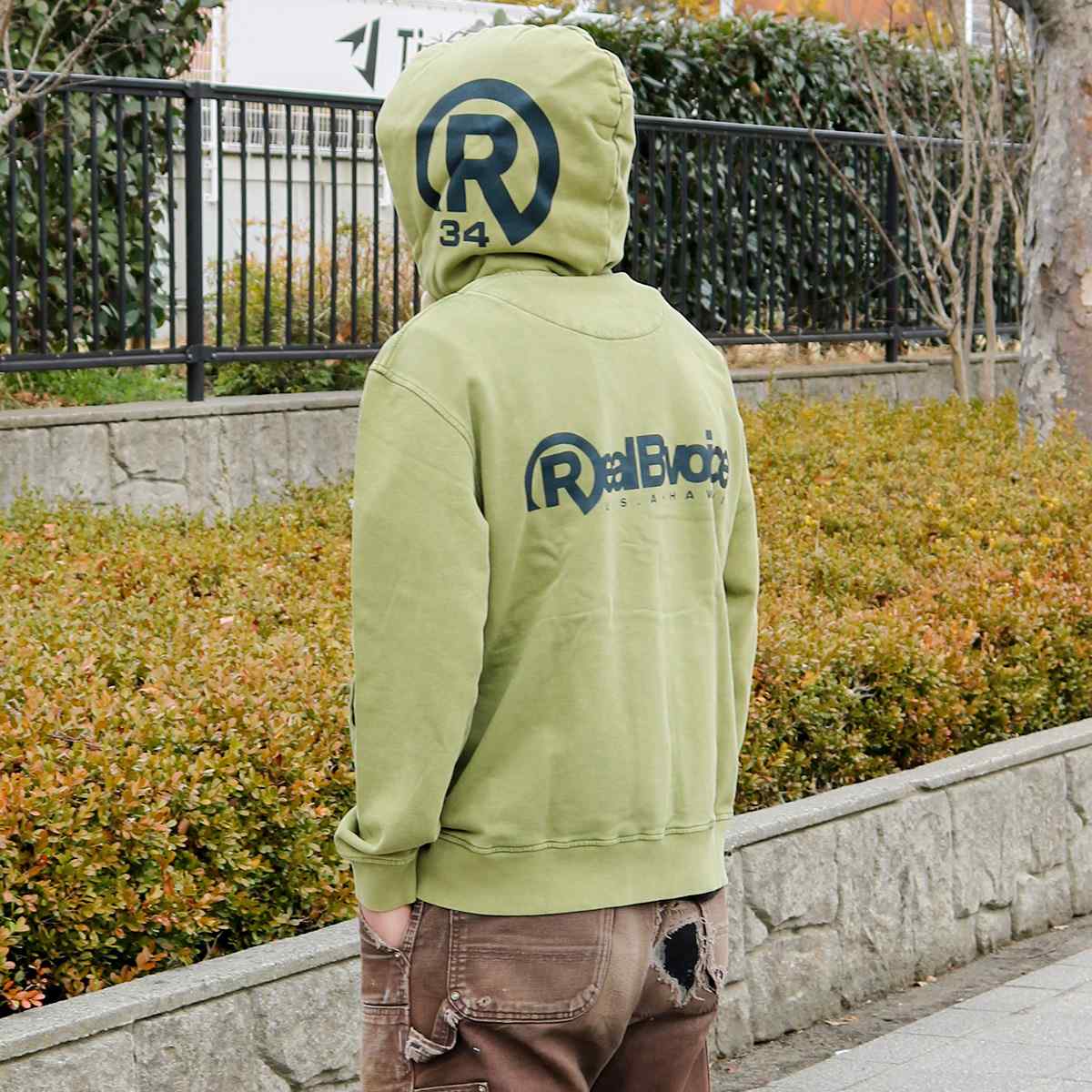 R MARK PIGMENT ZIP PARKA