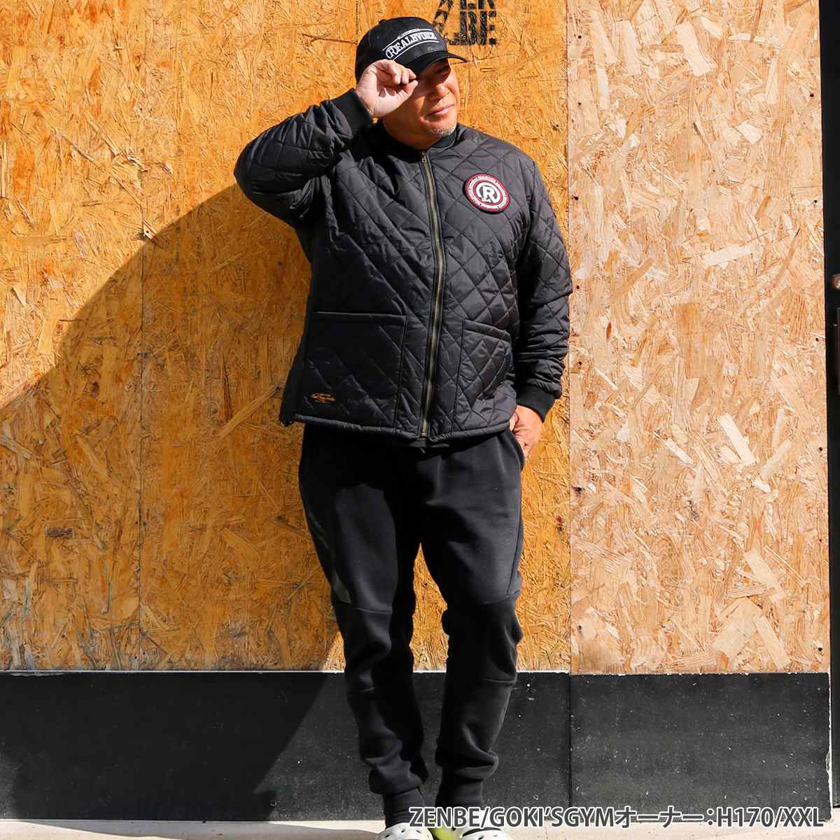 STENCIL QUILTING JACKET BIG SIZE