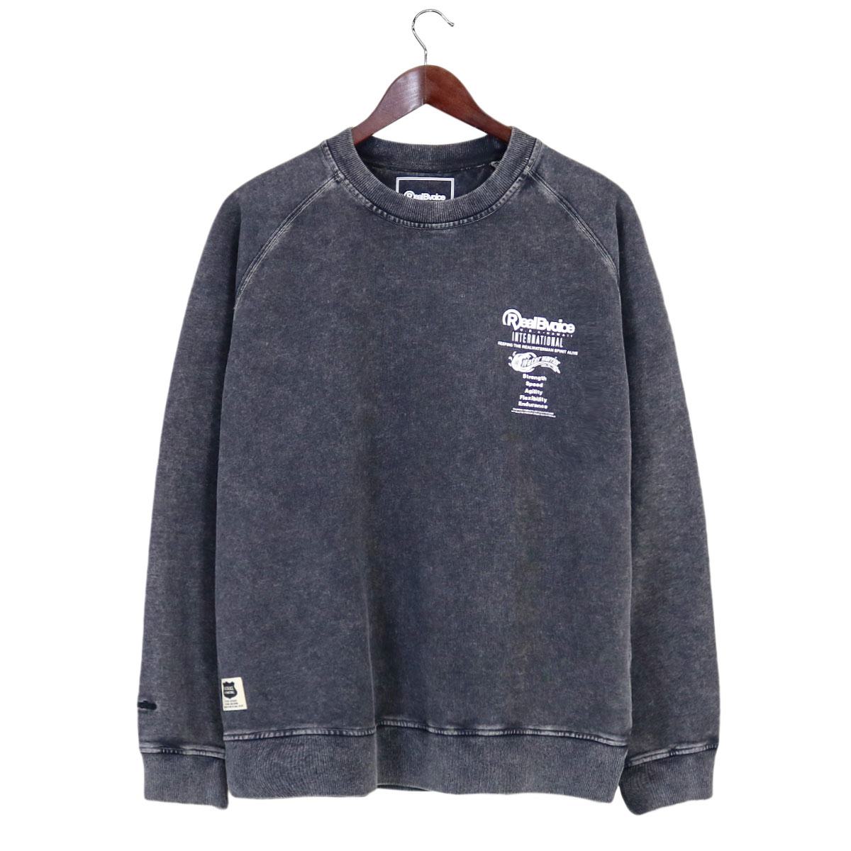 SIMPLE PIGMENT CREW SWEAT BIG SIZE