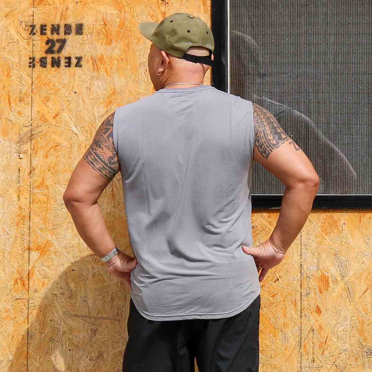 CAMOUFLAGE DOUBLE MESH NO SLEEVE BIG SIZE