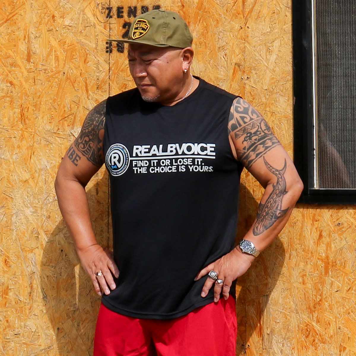 R34 LOGO DOUBLE MESH NO SLEEVE BIG SIZE