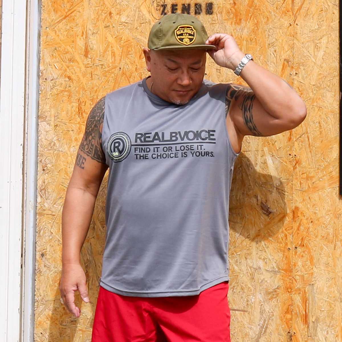 R34 LOGO DOUBLE MESH NO SLEEVE BIG SIZE