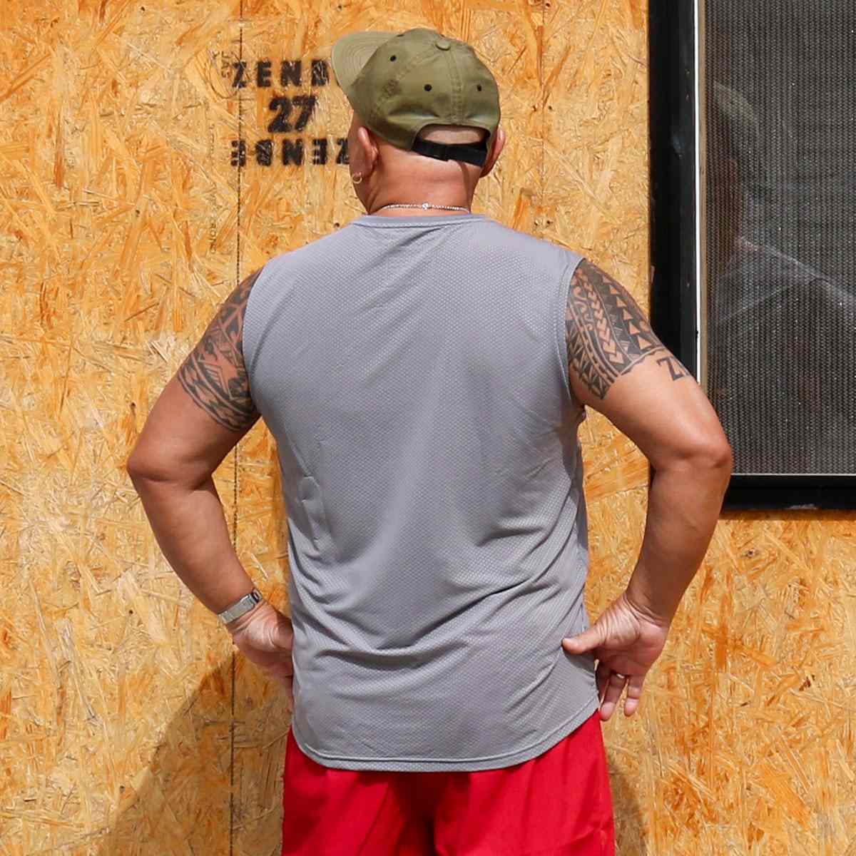 R34 LOGO DOUBLE MESH NO SLEEVE BIG SIZE