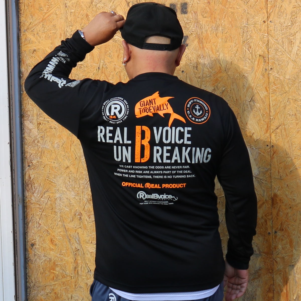 FISHING GIANTTREVALLY DRY LONG T-SHIRT BIG SIZE