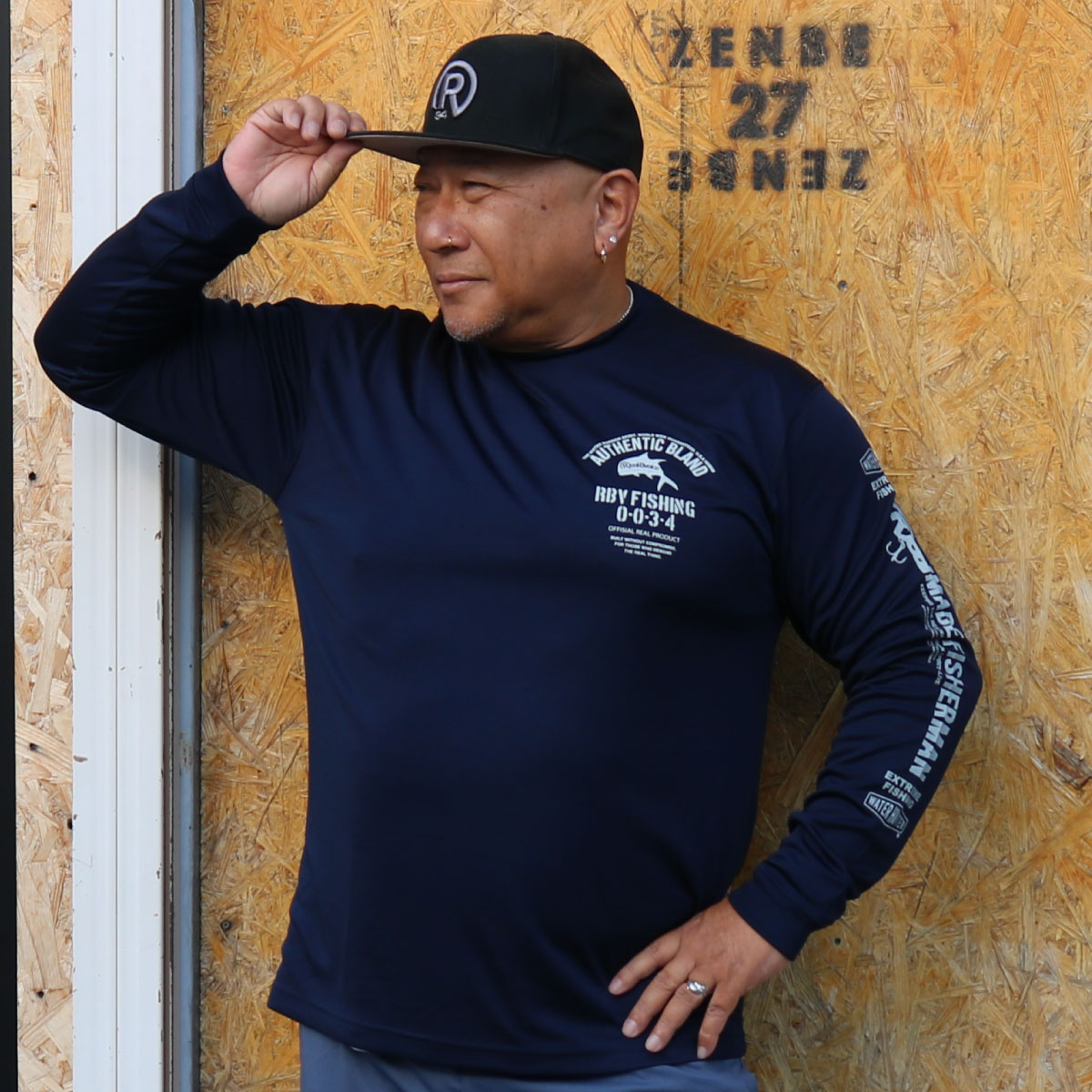 FISHING GIANTTREVALLY DRY LONG T-SHIRT BIG SIZE