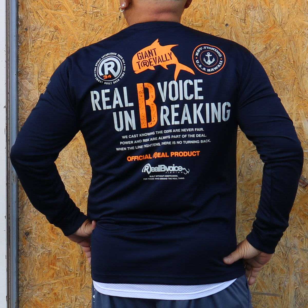 FISHING GIANTTREVALLY DRY LONG T-SHIRT BIG SIZE