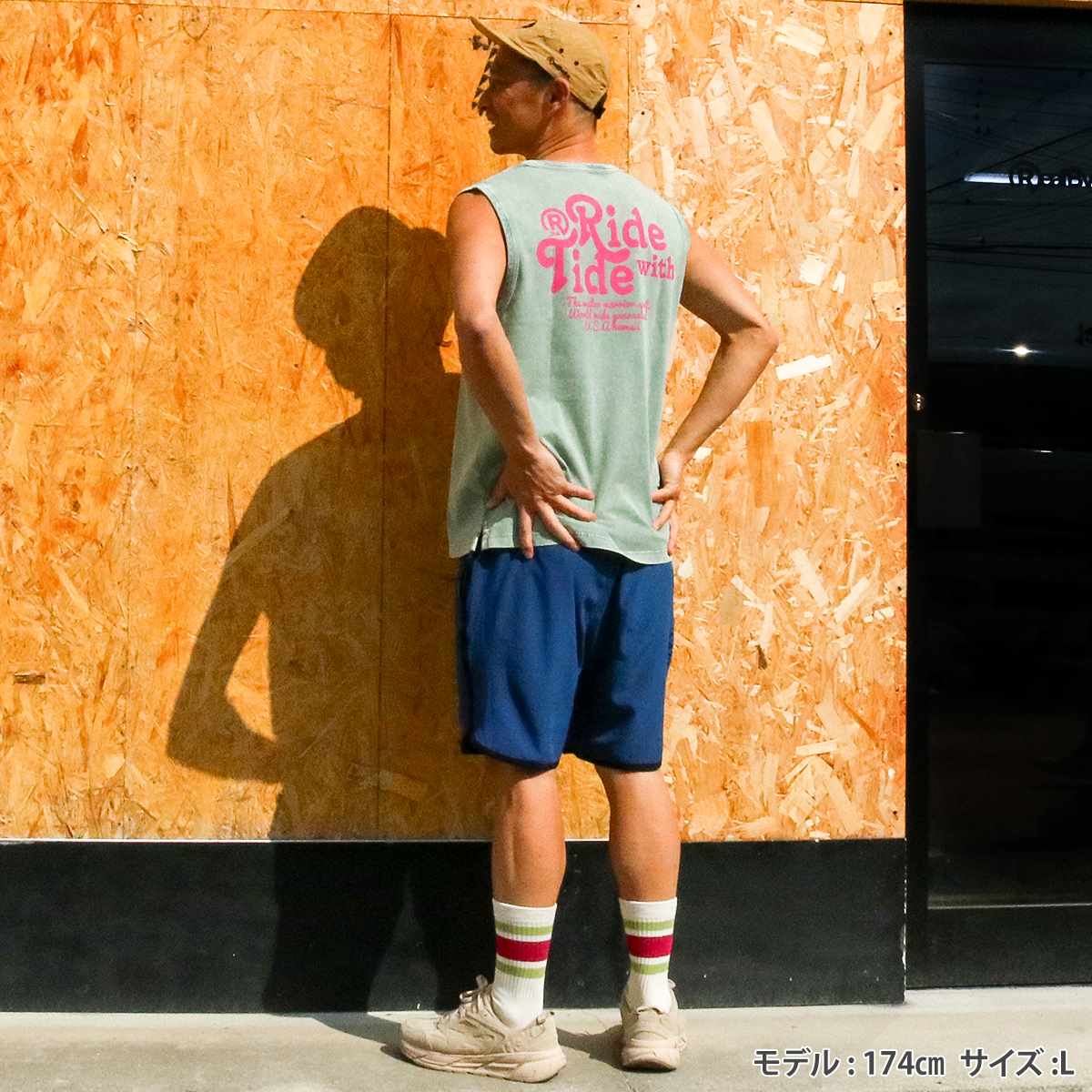 RIDE WITH TIDE PIGMENT SLEEVE LESS