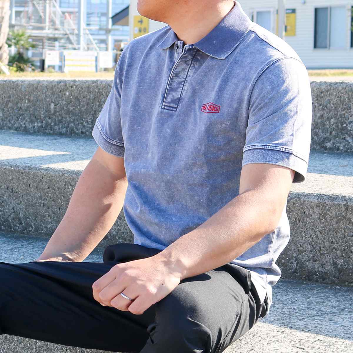 RBV LOGO PIGMENT POLO SHIRT