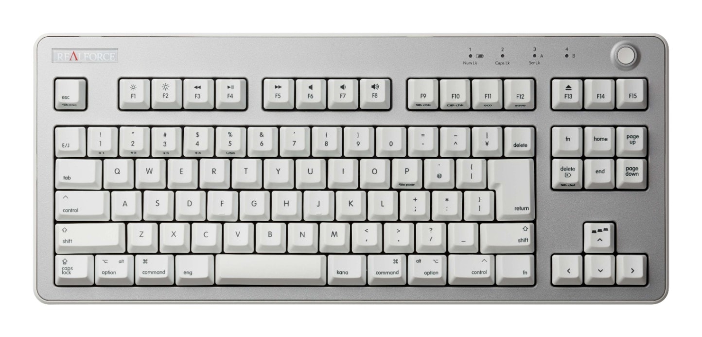 R3キーボード／R3HG21 （テンキーレス／45g／Mac日本語配列