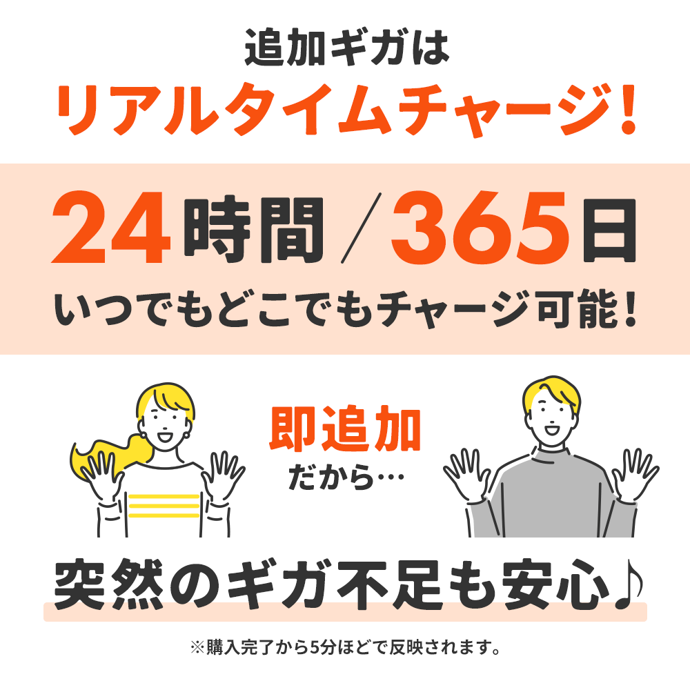 国内追加ギガチャージ_30ギガ_365日_ | MAYA追加チャージ | 【公式