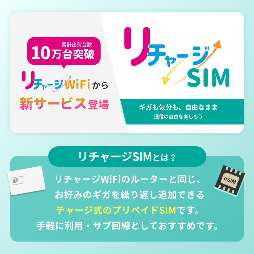 リチャージSIM 100ギガ/365日 | 365日 | 【公式】リチャージ