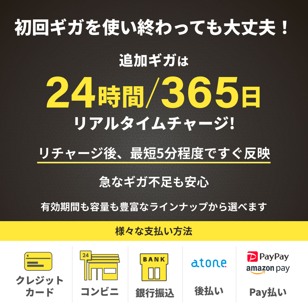 SE Pro ブラック】リチャージWiFi 100ギガ/365日 | 国内海外チャージ
