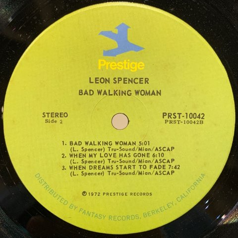 Bad Walking Woman / Leon Spencer ｜ RECORD STATION