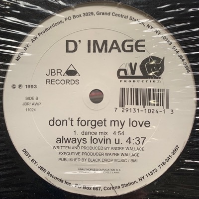 洋楽 D' IMAGE don't forget my love Don't Forget My Love / D' Image ｜ RECORD STATION ｜ レコード