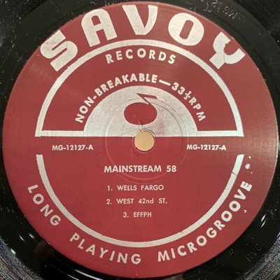 MAINSTREAM 1958 レコード WAJ-70116 見本盤 Mainstream 1958 - The