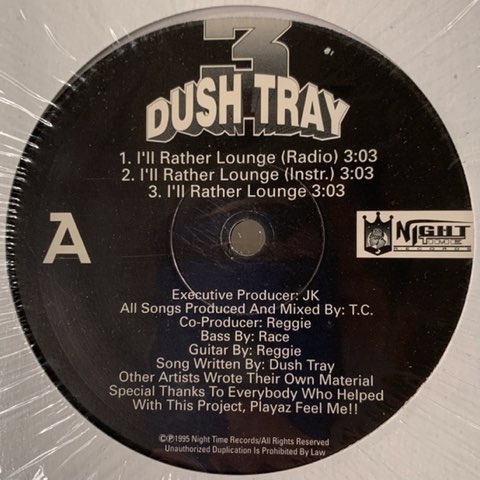 洋楽 DUSH TRAY / I'LL RATHER LOUNGE Dush Tray – I'll Rather Lounge – Cassette (), 1995 [r4851289