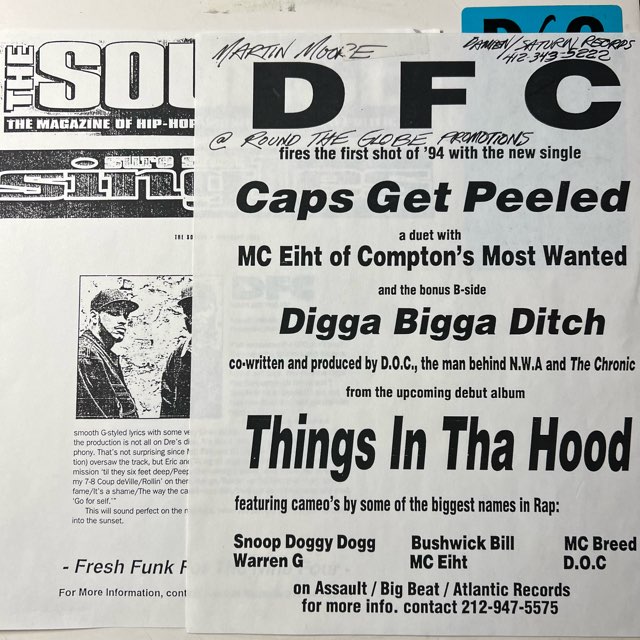 DFC Caps Get Peeled (Duet with MC Eiht) (12")