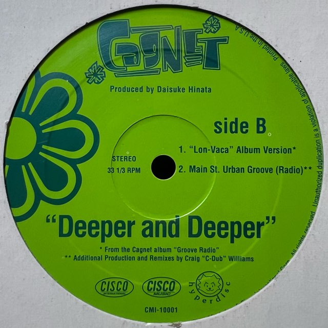 ロンバケ挿入歌　Deeper and Deeper レコード Cagnet<span>Deeper And Deeper (12