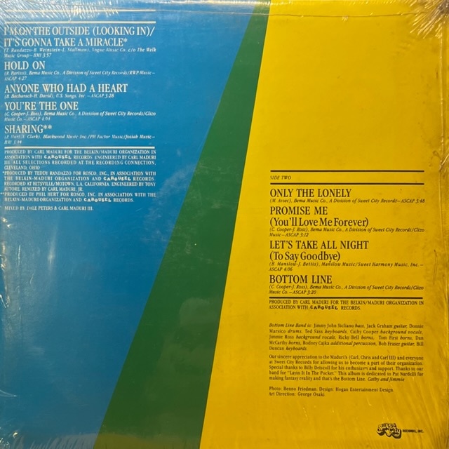 COOPER & ROSS BOTTOM LINE レコード Cooper & Ross – Bottom Line – Vinyl (LP, Album), 1982