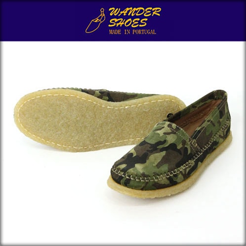 ワンダーシューズ WANDER SHOES SLIP ON 4530 FANTASIA 4414 CAMO A64B