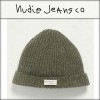 ヌーディージーンズ キャップ メンズ 正規販売店 Nudie Jeans ニットキャップ 帽子  Nicholson Beanie Rib Green G01 180461 7017 A62B B1C
